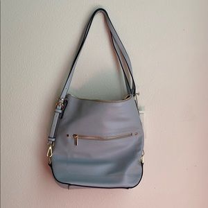 NWT gray over the shoulder purse